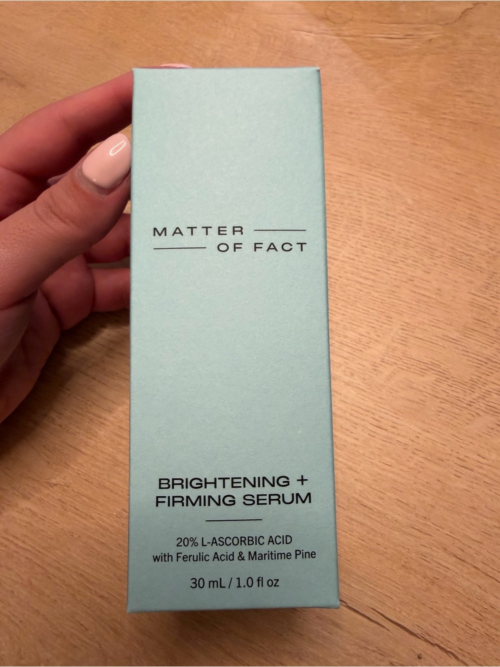 Matter of Fact Brightening + Firming Serum — Light Aqua